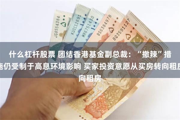 什么杠杆股票 团结香港基金副总裁：“撤辣”措施仍受制于高息环境影响 买家投资意愿从买房转向租房