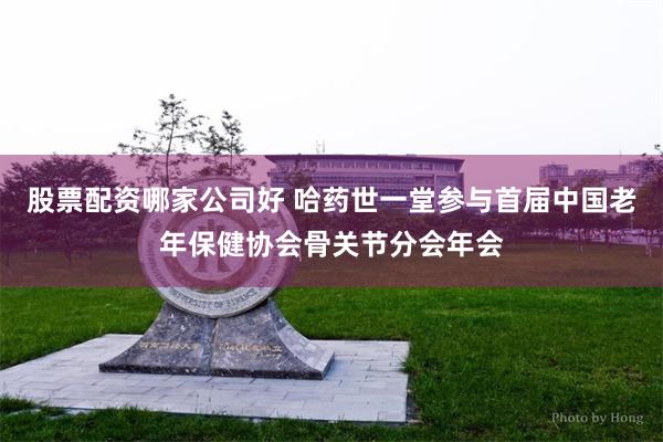 股票配资哪家公司好 哈药世一堂参与首届中国老年保健协会骨关节分会年会